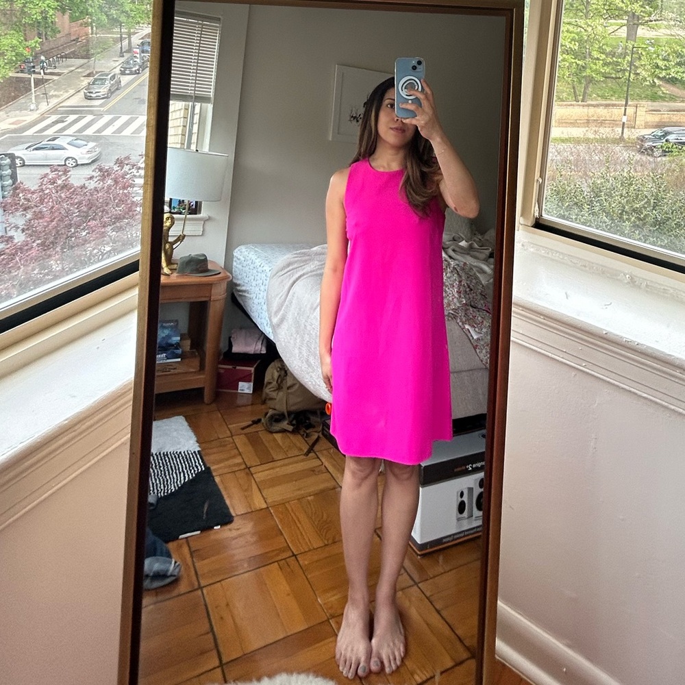 Vibrant Pink Sleeveless Dress